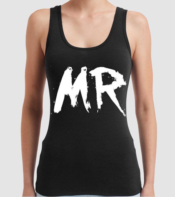 Mr. model negru pe tricou