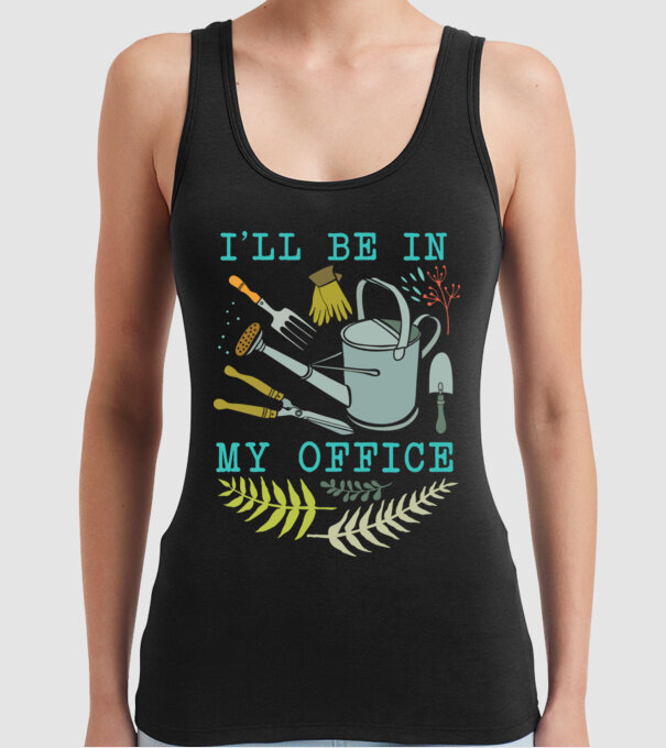 My office model negru pe tricou