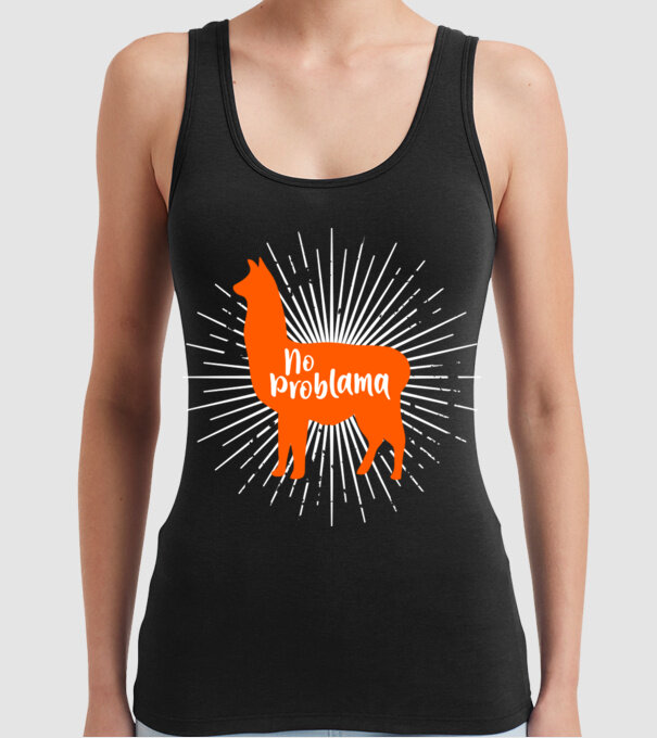 No problama model negru pe tricou