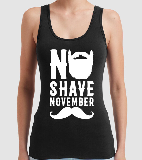 No shave november model negru pe tricou