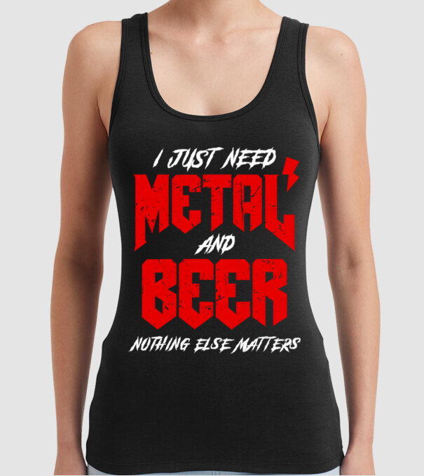 Nothing else matters model negru pe tricou