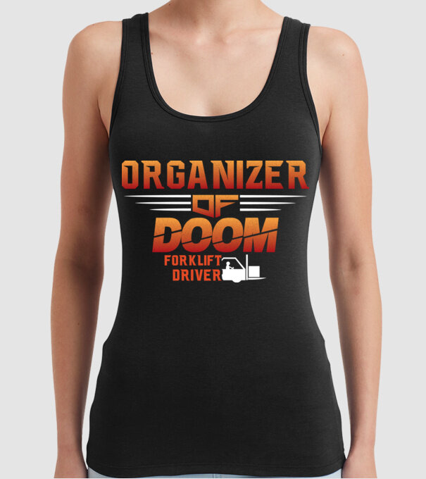 organizer of DOOM model negru pe tricou