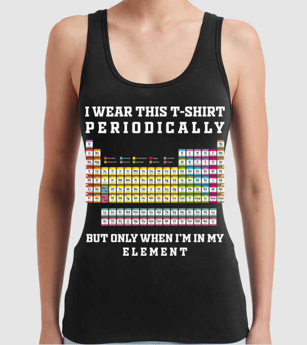 Periodically model negru pe tricou