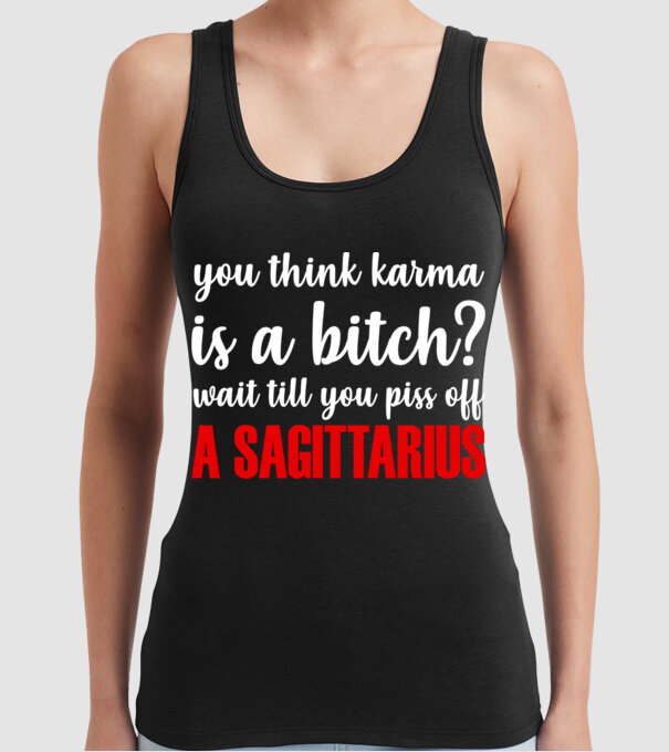 Piss of a SAGITTARIUS model negru pe tricou