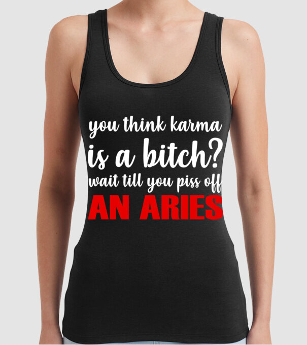 Piss of an ARIES model negru pe tricou