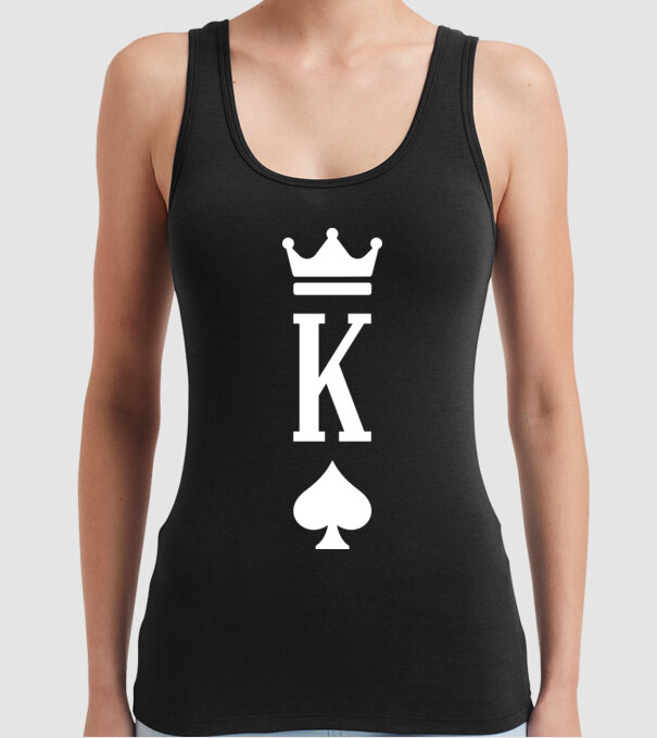 Playing cards King of spades model negru pe tricou