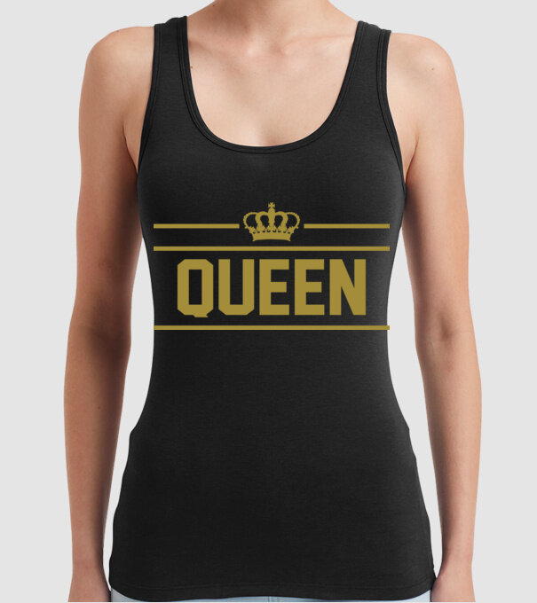 Queen model negru pe tricou