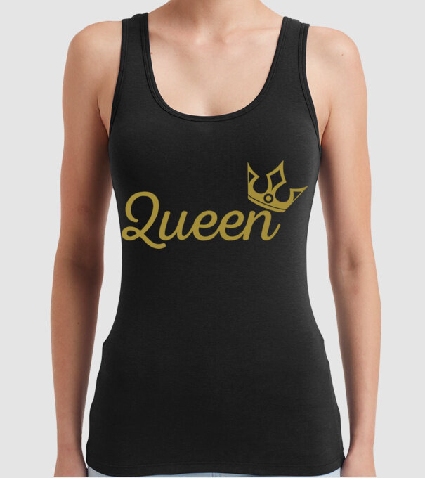 Queen model negru pe tricou