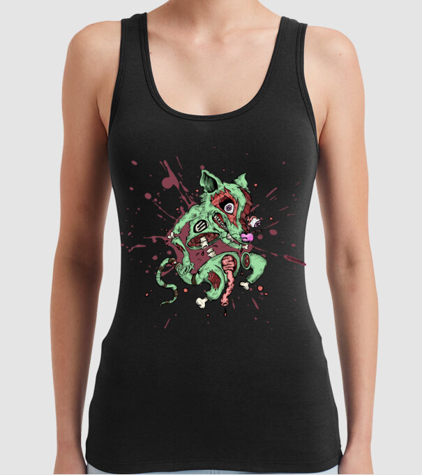 Rat - Snapsleek own model negru pe tricou