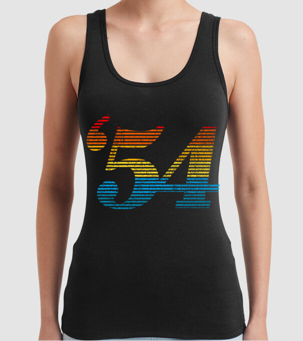 Retro Birthday 1954 model negru pe tricou