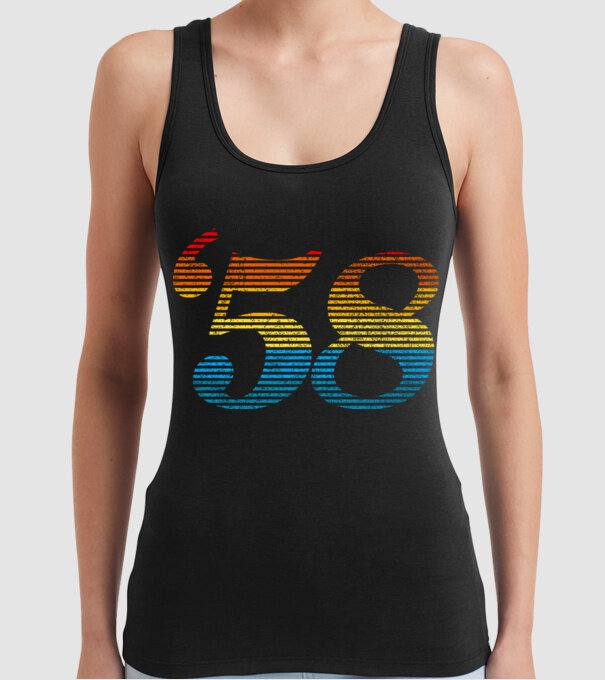 Retro Birthday 1958 model negru pe tricou
