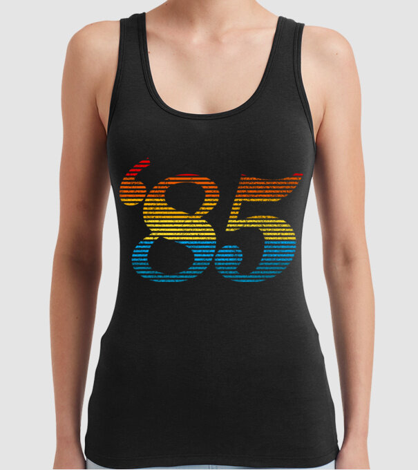 Retro Birthday 1985 model negru pe tricou