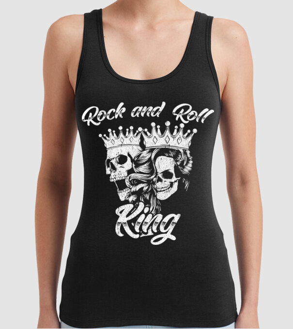 RNR KING model negru pe tricou