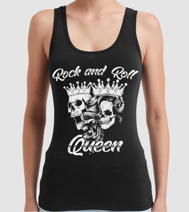 RNR QUEEN model negru pe tricou