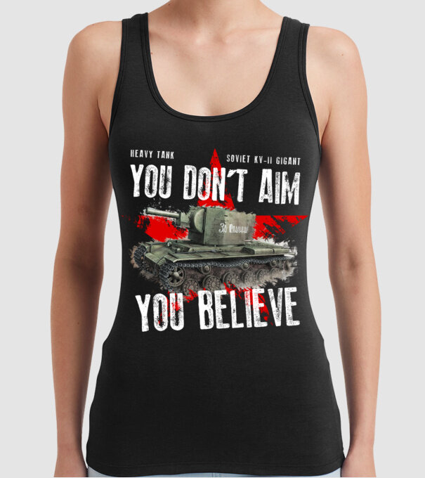 Soviet kv-II model negru pe tricou