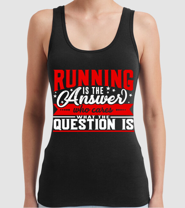 Sport is the answer ATLET model negru pe tricou