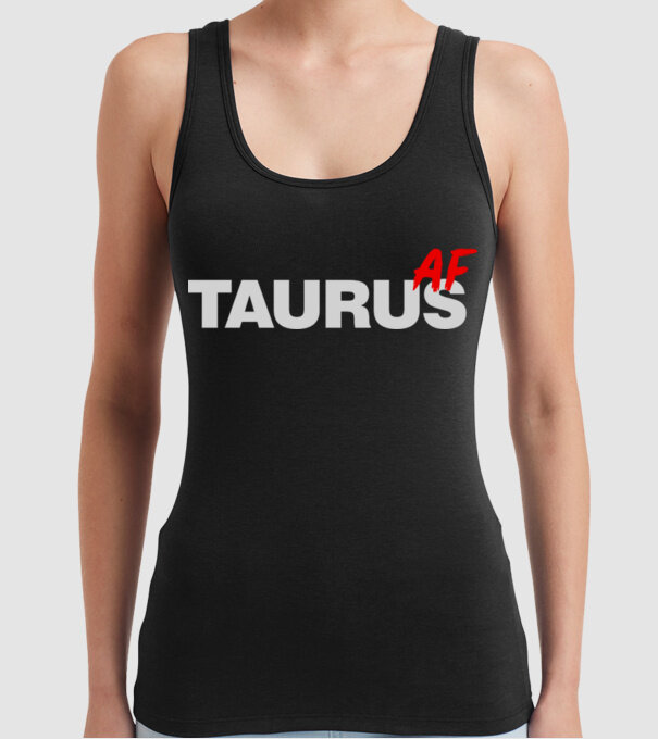 TAURUS as fuck model negru pe tricou