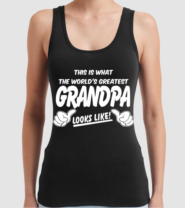 This is what the worlds greatest grandpa model negru pe tricou
