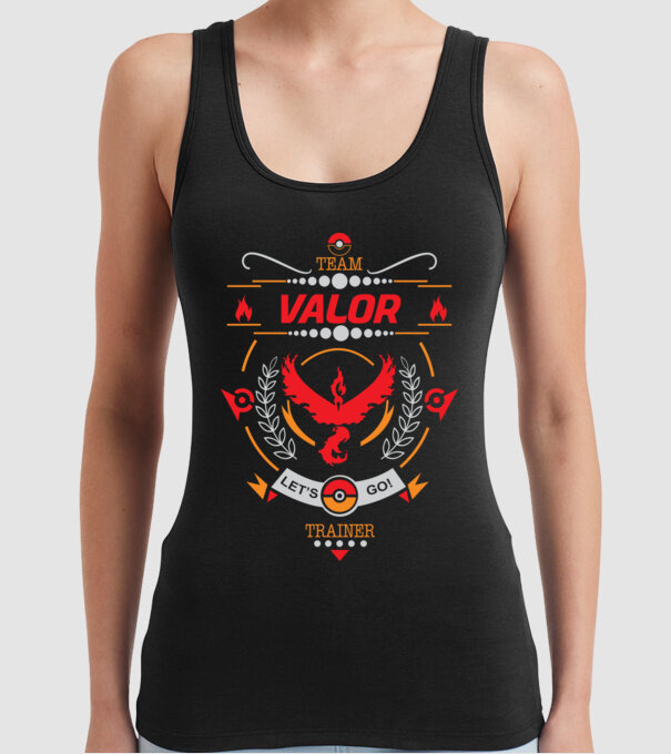 Valor team model negru pe tricou