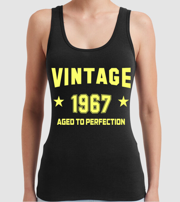 Vintage - 1967 model negru pe tricou