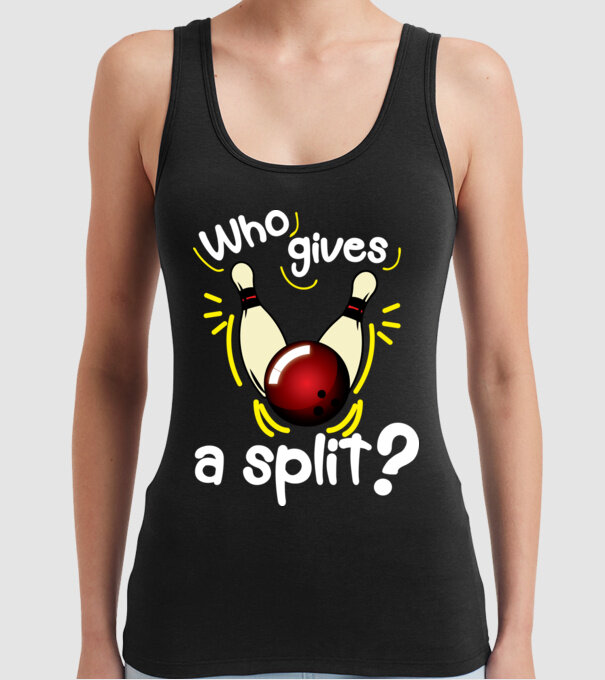 Who gives a split model negru pe tricou