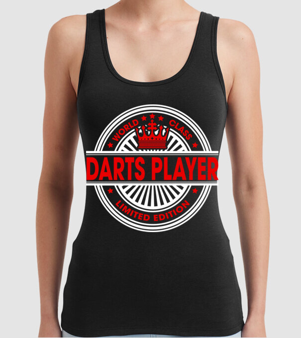 World class DARTS model negru pe tricou
