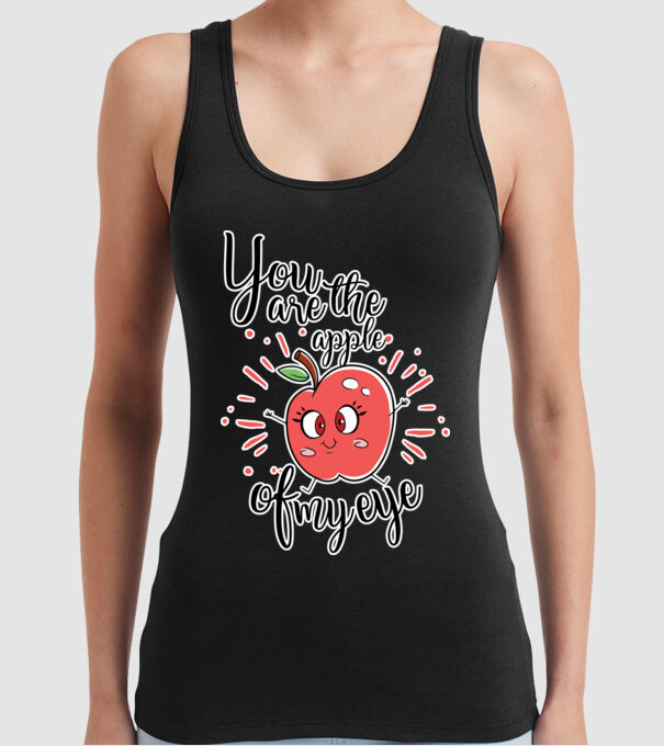 You drive me bananas you are the apple of my eye model negru pe tricou