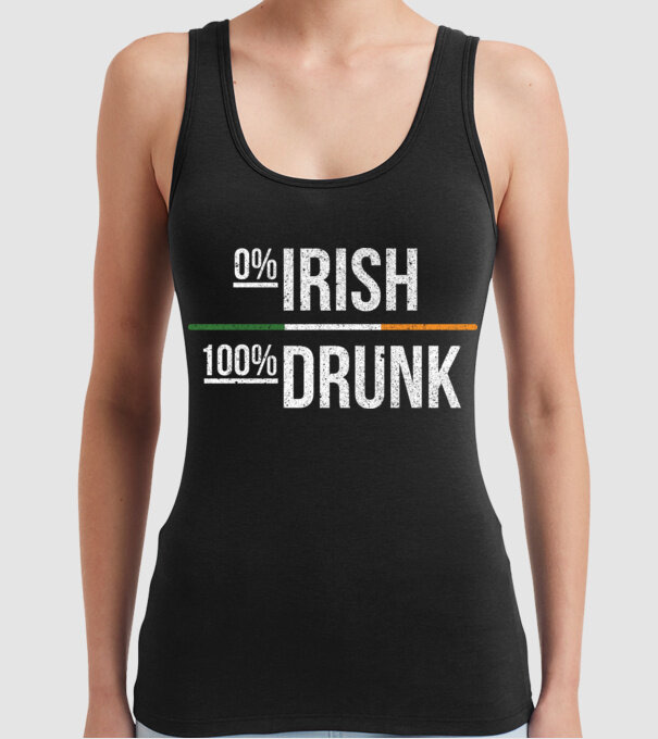 Zero irish model negru pe tricou