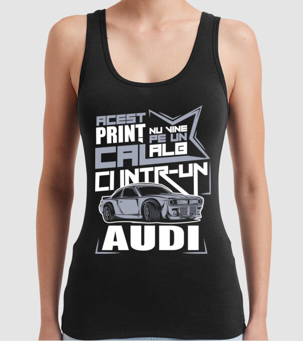 Acest prinț nu vine pe un cal alb, ci într-un Audi model negru pe tricou
