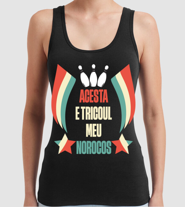 acesta e tricoul meu norocos model negru pe tricou