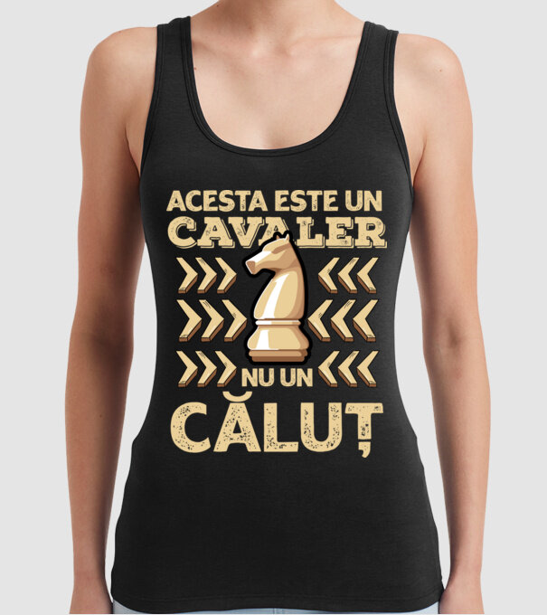 Acesta este un cavaler, nu un căluț model negru pe tricou