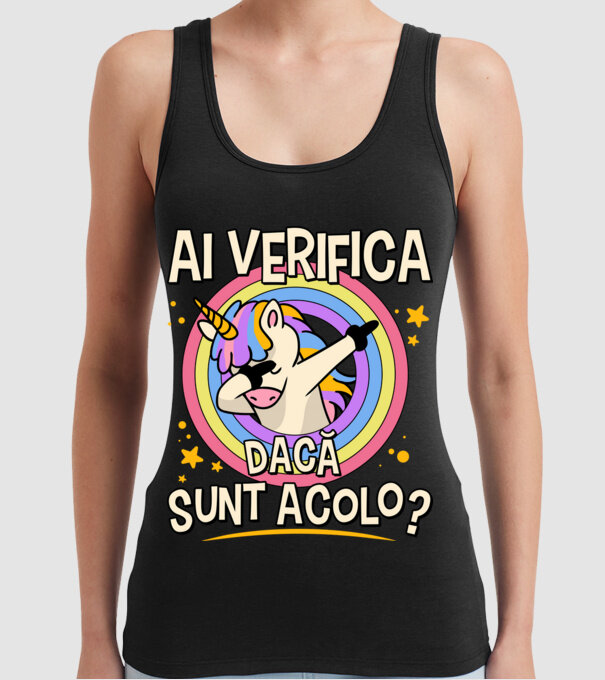 Ai verifica dacă sunt acolo? model negru pe tricou