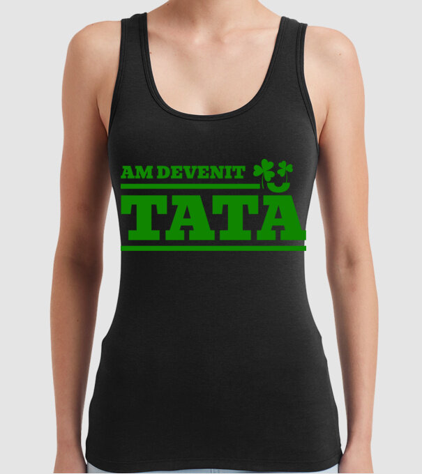 am devenit tată model negru pe tricou