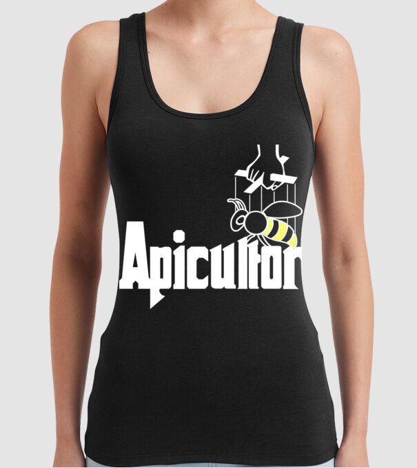 apicultor model negru pe tricou