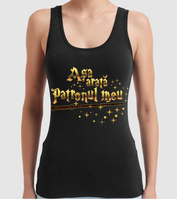 Așa arată patronul meu model negru pe tricou