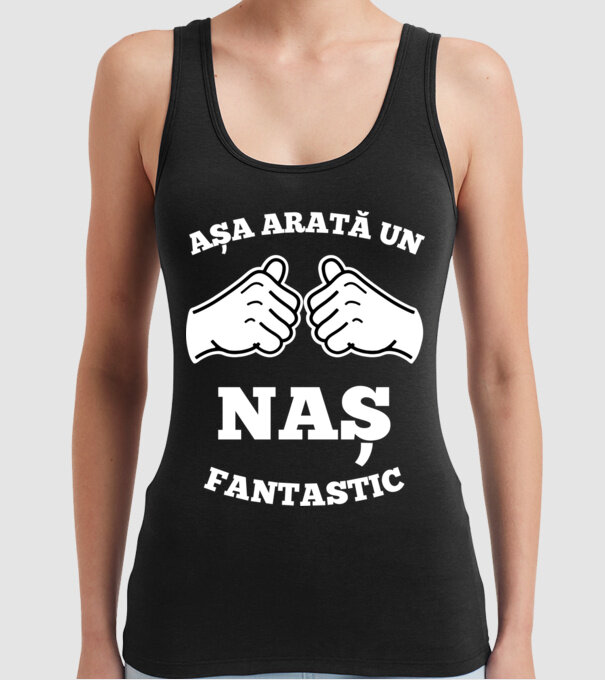 Așa arată un naș fantastic model negru pe tricou