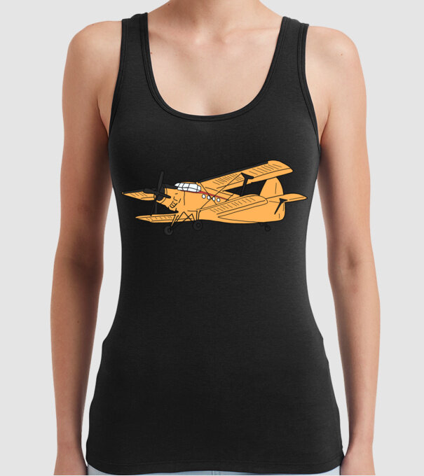 Avioane model negru pe tricou