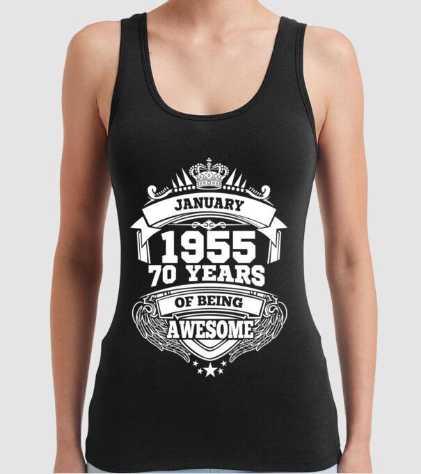 Awesome being of january 1955 model negru pe tricou