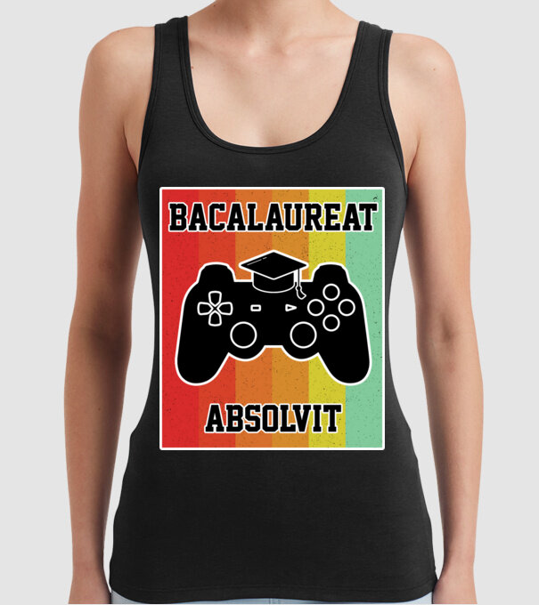 bacalaureat absolvit model negru pe tricou