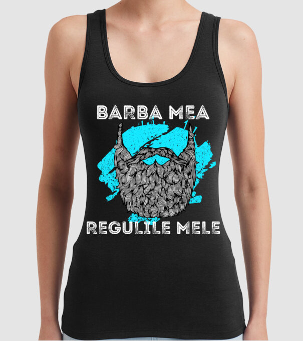 barba mea - regulile mele model negru pe tricou