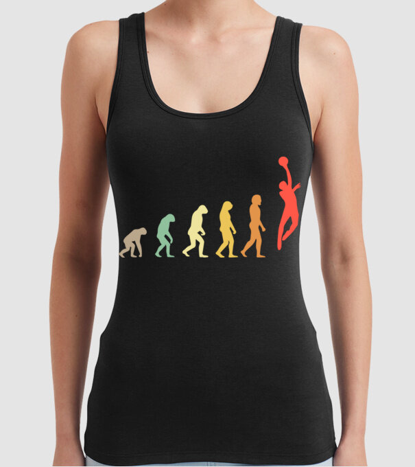 Basketball evolution model negru pe tricou