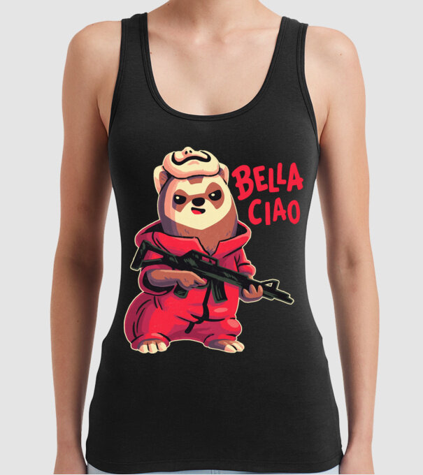 bella ciao rebel model negru pe tricou