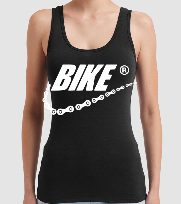 Bike model negru pe tricou