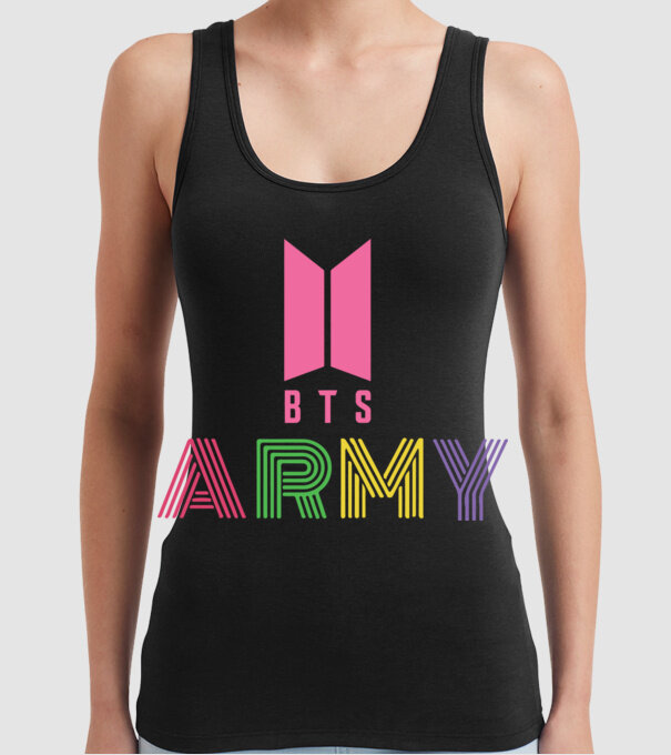 BTS ARMY model negru pe tricou