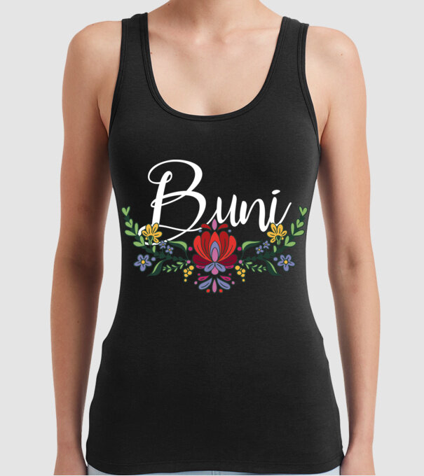 Buni model negru pe tricou