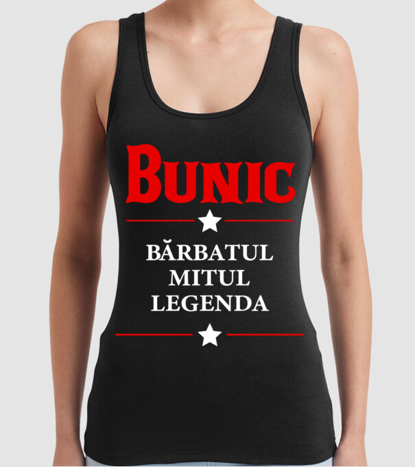 Bunic - bărbatul, mitul, legenda model negru pe tricou