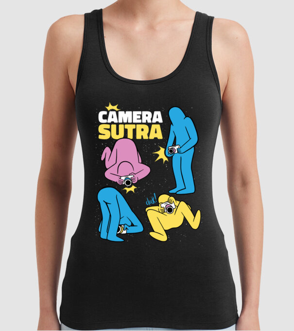 Camera sutra 2 model negru pe tricou