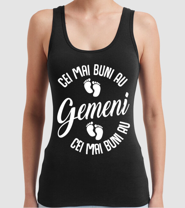 Cei mai buni au gemeni model negru pe tricou