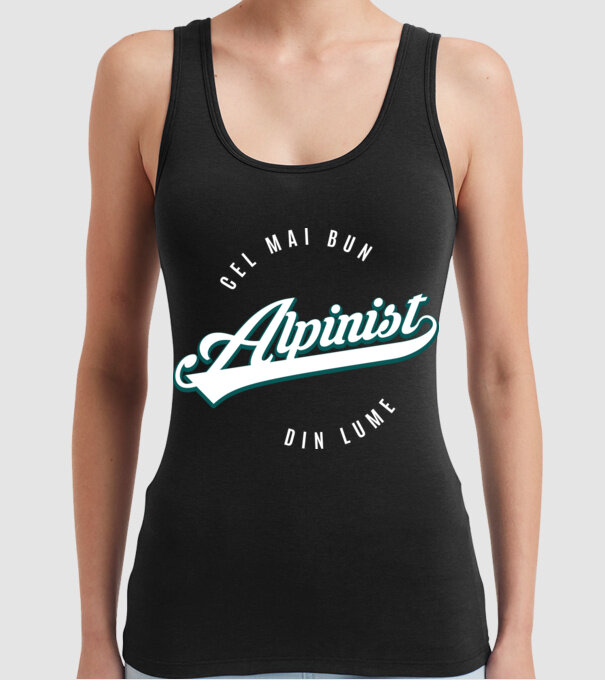 Cel mai bun alpinist din lume model negru pe tricou