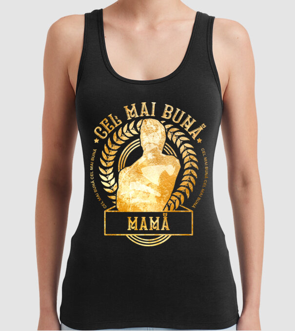 Cea mai bună mamă model negru pe tricou